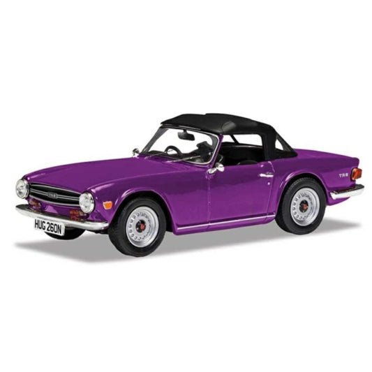 THIS ITEM IS AVAILABLE TO ORDER FROM OUR SUPPLIER - 1:43 CORGI VANGUARDS VA14701 TRIUMPH TR6 MAGENTA