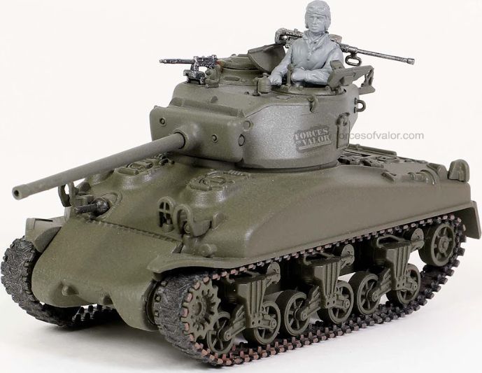 Sherman M4A1 (76) w/Casted Hull 33rd Armored Regiment Belgium 1944 1:72 – diecast model