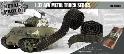 Metal Track Upgrade for U.S. Sherman M4A3 (To Fit MP-912102A) 1:32 – diecast model