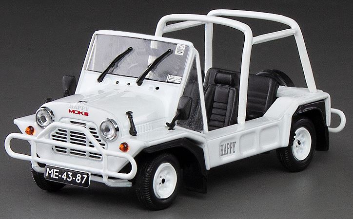 Moke Car Rental Macau White (w/2 Figures Macau Street Sign) 1:43 – diecast model