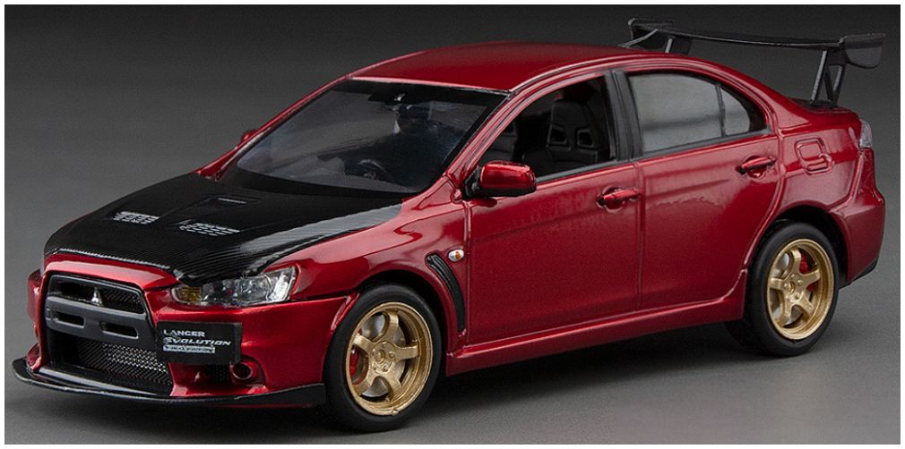 Mitsubishi Lancer Evolution X Red Metallic 1:43 – diecast model