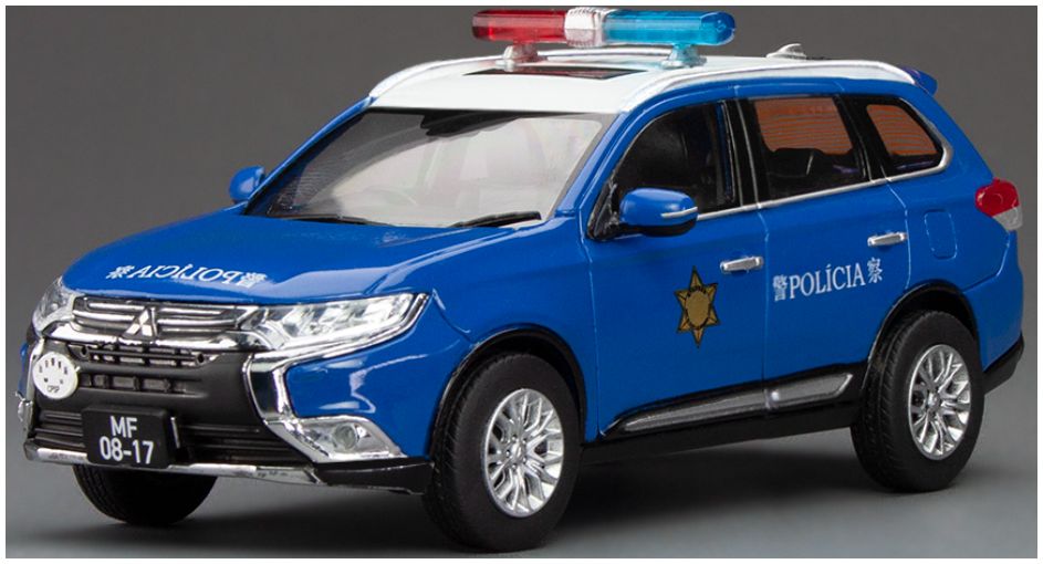 Mitsubishi Outlander 2017 Macau Police (Limited Edition 499pcs) 1:43 – diecast model
