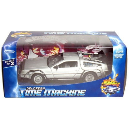 Available To Order – W22441F - 1:24 BACK TO THE FUTURE II DELOREAN FLYING WHEEL VERSION Welly Model (W22441F)