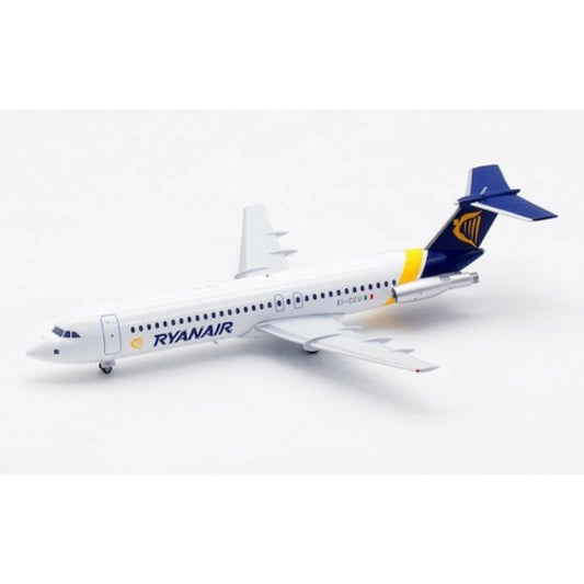 Available To Order – WB111RYANCU - 1:200 RYANAIR BAC 111-531FS ONE-ELEVEN EI-CCU WITH STAND WB MODELS Model (WB111RYANCU)