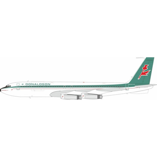 THIS ITEM IS AVAILABLE TO ORDER FROM OUR SUPPLIER - 1:200 WB MODELS WB707AYXR DONALDSON INTERNATIONAL BOEING 707-300 G-BAEL WITH STAND
