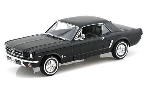 Available To Order – Ford Mustang Coupe H/Top 1964 - Black 1:18 Welly Model (WEL 12519HK)