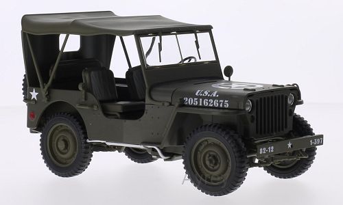 Available to Order – Jeep Willys greeen U.S. Army (Closed) 1:18 (WEL 18055H)