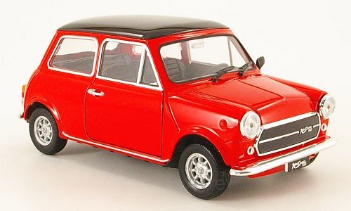 Mini Cooper 1300 - Red (Black Roof) 1:24 Welly Model