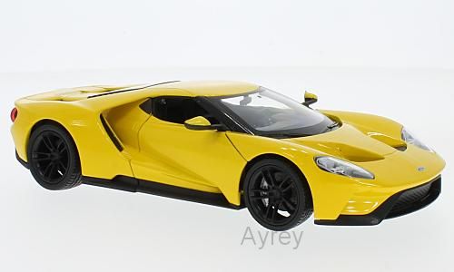 Available To Order – Ford GT Yellow 1:24 Welly Model (WEL 24082Y)
