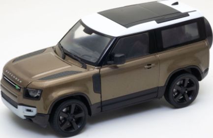 Available to Order – Land Rover Defender 90 Metallic Brown/ White 2020 1:24 (WEL 24110BR)