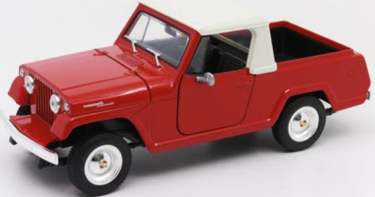 Available to Order – Jeep Jeepster Commando Pick Up Red 1:24 (WEL 24117R)