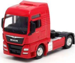 Available to Order – MAN TGX XXL Tractor 2 Axle Red 1:64 Welly Model (WEL 68010SR)