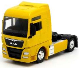 Available to Order – MAN TGX XXL Tractor 2 Axle Yellow 1:64 Welly Model (WEL 68010SY)