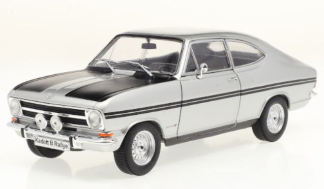 Available to Order – Opel Kadett B Rallye Silver/Matte Black 1:24 (WHI 124065)