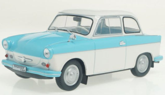Available to Order – Trabant P 50 White/Blue 1:24 (WHI 124091)