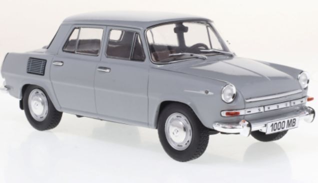 Available to Order – Skoda 1000 MB Grey/White 1965 1:24 (WHI 124097)