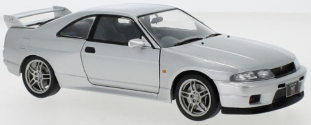 Nissan Skyline GT-R (R33) Metallic Grey 1997 1:24 Whitebox Model