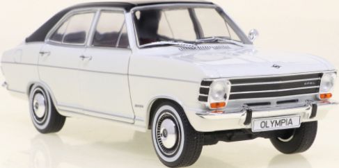 Available to Order – Opel Olympia A White/Matt Black 1967 1:24 (WHI 124200)