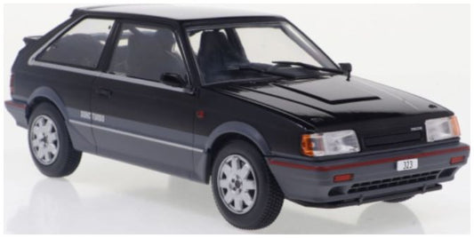 Available to Order – Mazda 323 4WD Turbo Black/Metallic Dark Grey 1989 1:24 (WHI 124222)
