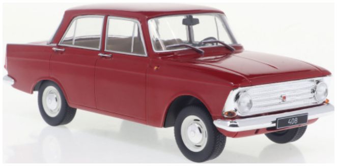 Available to Order – Moskwitsch 408 Dark Red 1966 1:24 (WHI 124225)