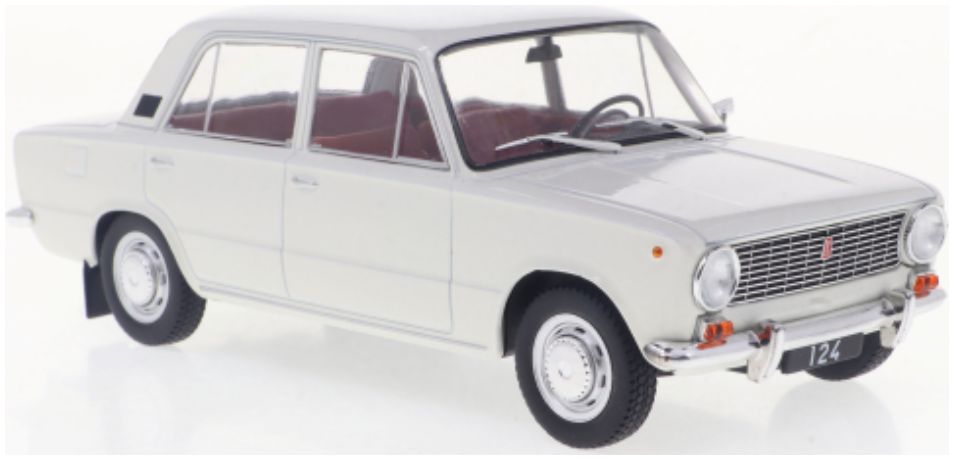 Available To Order – Fiat 124 White 1:24 (WHI 124230)