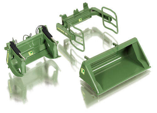 Available To Order – Bressel and Lade Front Loader Green Attach 1:32 (WIK 077383)