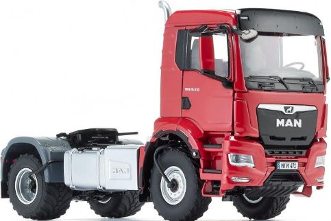 Available to Order – MAN TGS 18.510 4x4 2 Axle Tractor Unit Red 1:32 (WIK 077653)
