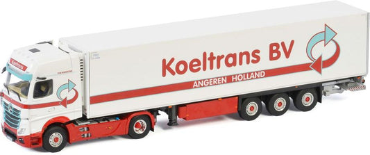 Available to Order – Mercedes Benz Actros Giga Space 4x2 Reefer Trailer 3 Axle 'koeltrans Angeren Bv' 1:50 WSI Models Model (WSI 01-3102)