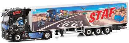 Available To Order – Renault T High 4x2 Reefer Trailer 3 Axle 'Staf' 1:50 (WSI 01-4119)