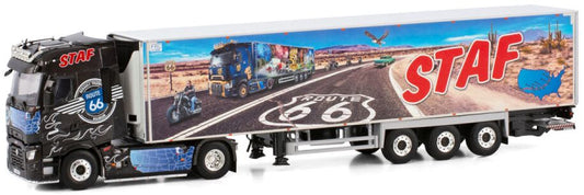 Renault T High 4x2 Reefer Trailer 3 Axle 'Staf' 1:50 – diecast model