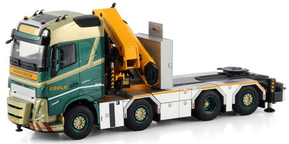 Available To Order – Volvo FH5 Globetrotter 8x2 Tag Axle w/Palfinger PK 92002 SH + Jib Bolk 1:50 (WSI 01-4392)