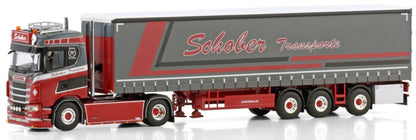 Available To Order – Scania S Normal CS20N 4x2 Curtainside Trailer Schober 1:50 (WSI 01-4415)