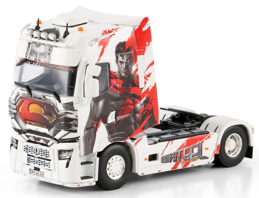 Available To Order – Renault Trucks T High 4x2 Popp Fahrzeugbau Superman 1:50 (WSI 01-4688)