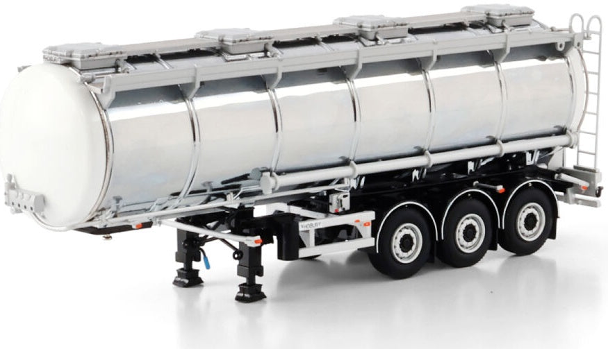 Tanker Trailer - White/Chrome 1:50 WSI Models Model