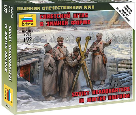 Available To Order – Soviet HQ Winter 1:72 Zvezda Model (ZVE 6231)