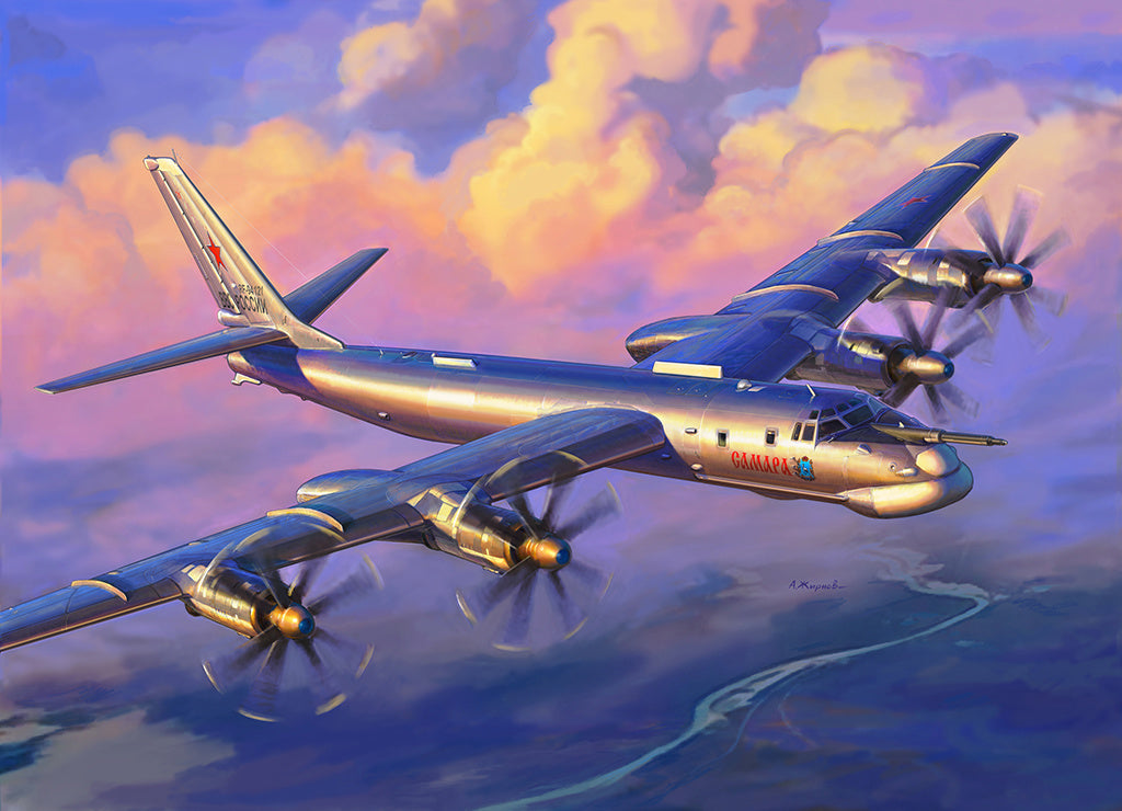 Available To Order – Tu-95 Soviet Turboprop Strategic Bomber 1:144 Zvezda Model (ZVE 7038)