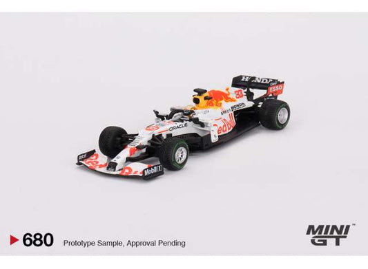 Available to Order from Supplier –  1:64 MINI GT Red Bull Rb16B No.33 Max Verstappen 2021 Turkish Grand Prix 2Nd Place MGT00680-L